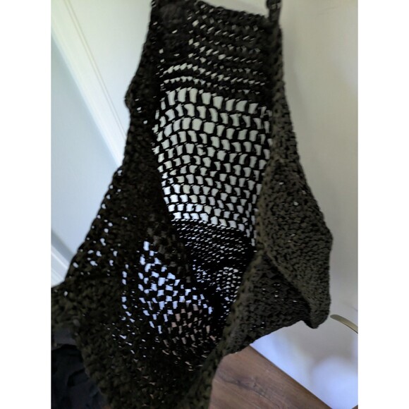 ZARA BROWN STRAW Bag RATTAN BEACH SUMMER TOTE BAG - Picture 4 of 4